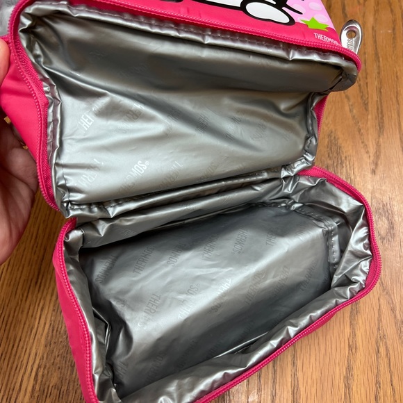 HELLO KITTY X Thermos Lunch Bag insulated pink tote purse zipper food storage - Picture 6 of 8